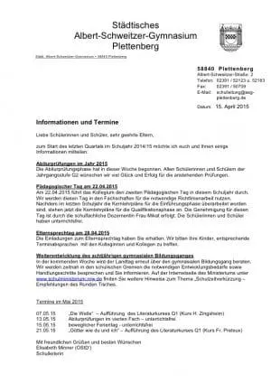 Elternbrief April 2015 Hompepage