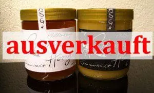 Ausverkauf Honig
