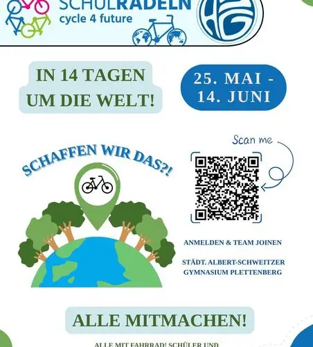 25.Mai bis 14. Juni – Schulradeln 2026: Wir sind zum zweiten Mal dabei! 